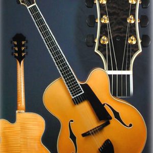 2000 Benedetto Manhattan AAAA-flamed Honey Blond (Guild Custom Shop) - Collectible!