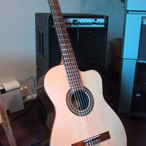 2002 Buscarino Grand Cabaret Nylon Jazz/Classical Guitar
